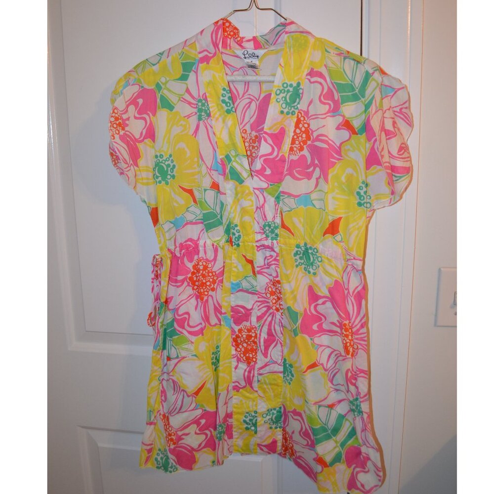 Lily Pulitzer Multicolored beach cover up (yellow, pink, teal)